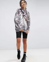 Thumbnail for your product : ASOS Hoodie In All Over Sequin