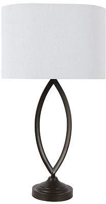 Decor Therapy Bronze Sculpted Steel Table Lamp