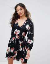 Thumbnail for your product : Band of Gypsies Floral Festival Wrap Dress