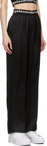 Thumbnail for your product : alexanderwang.t Black Logo Elastic Pull On Lounge Pants