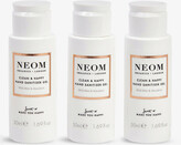 Thumbnail for your product : Neom Clean & Happy hand sanitiser gel pack of 3