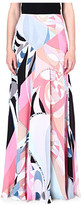 Thumbnail for your product : Emilio Pucci Printed silk maxi skirt