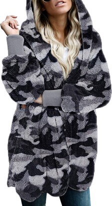 white camo fleece jacket