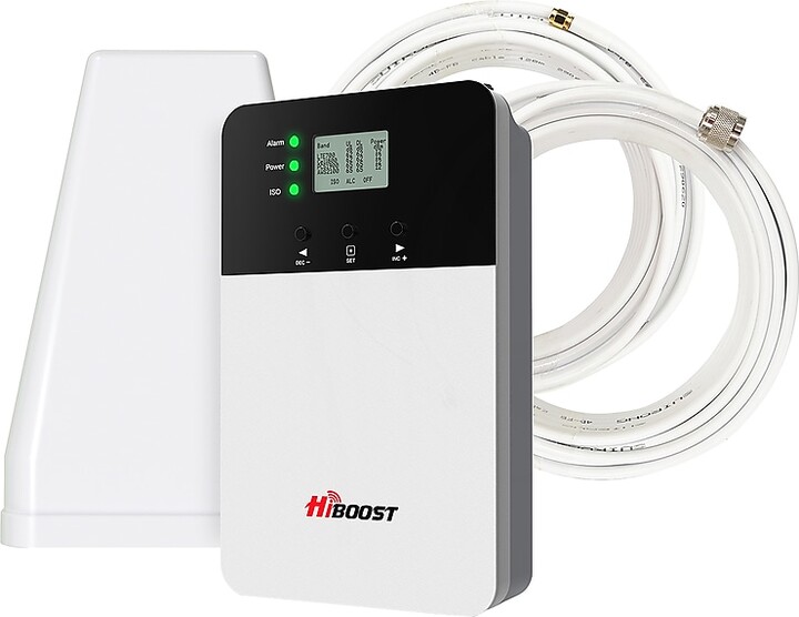 HiBoost 10K Plus Cell Phone Signal Booster, White (F15GI5SBTW)