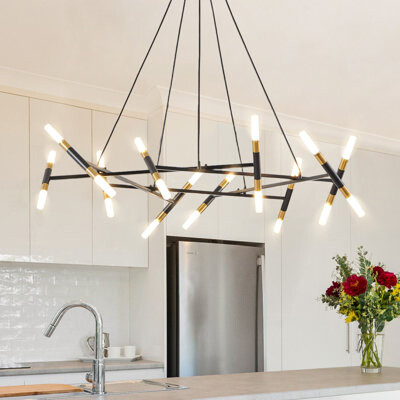 20 - Light Candle Style Ceiling Light Modern Chandelier Pendant Light