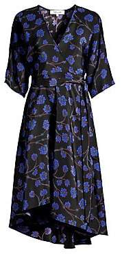Diane von Furstenberg Women's Eloise Silk Wrap Midi Dress