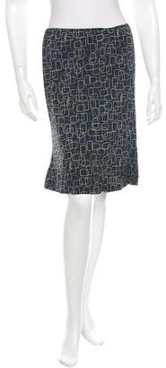 Diane von Furstenberg Silk Printed Skirt