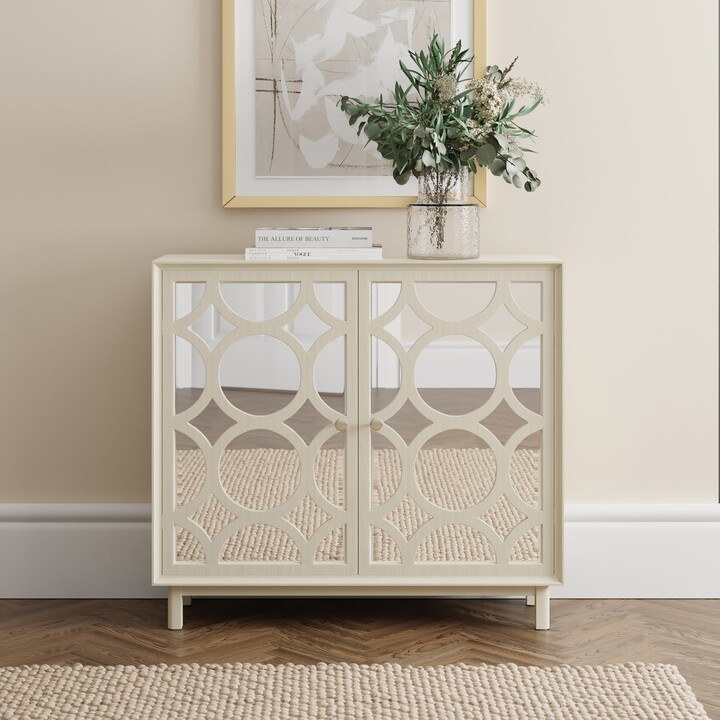 Dunelm Delphi 2 Door Slim Cream ShopStyle Buffets & Sideboards