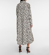 Thumbnail for your product : Alaia Leopard-print cotton shirt dress