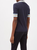 Thumbnail for your product : Bogner Elonie Cotton-blend Piqué Polo Shirt - Navy