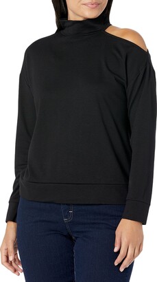 Nine West Women's Mock Neck Cut-Out Sweatshirt