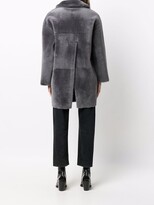 Thumbnail for your product : Blancha Single-Breasted Shearling Coat