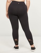 Thumbnail for your product : Lane Bryant LIVI 7/8 Power Legging With Wicking - Strappy Mesh Inset