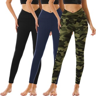 COOLOVER 3 Pack Leggings for Women-Butt Lift High Waisted Tummy Control  Yoga Pants-Workout Running Leggings