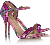 Thumbnail for your product : Jean-Michel Cazabat Jean Michel Cazabat Oka sequined snake-effect leather sandals