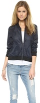 Thumbnail for your product : Rebecca Taylor Laser Cut Bomber Jacket