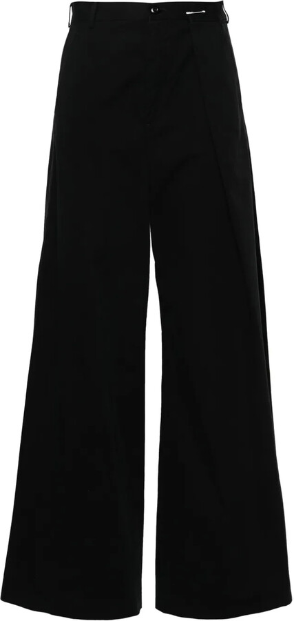 MM6 MAISON MARGIELA Mid-Rise Wide-Leg Trousers