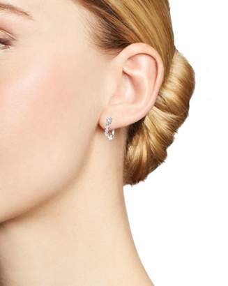 Bloomingdale's Bloomingdale's 14K White Gold Diamond Mosaic Hoop Earrings