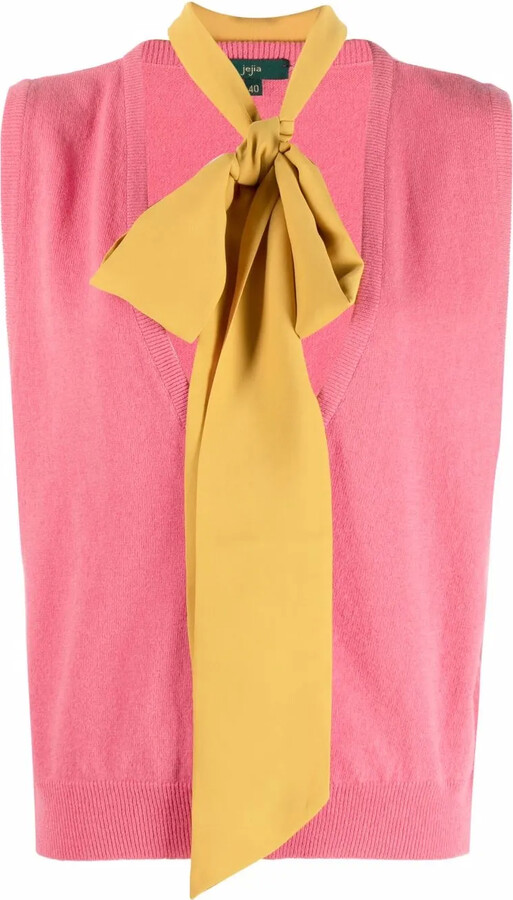Jejia Knot-Detail Knit Vest