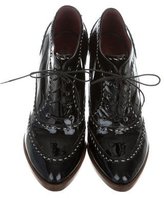 Thumbnail for your product : Bottega Veneta Patent Leather Lace-Up Booties