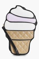 Thumbnail for your product : boohoo Nina Black Ice Cream Cross Body Bag