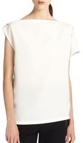 Thumbnail for your product : McQ Asymmetrical Zip-Trimmed Top