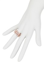 Thumbnail for your product : Givenchy Crystal Stack Rings - Set of 3
