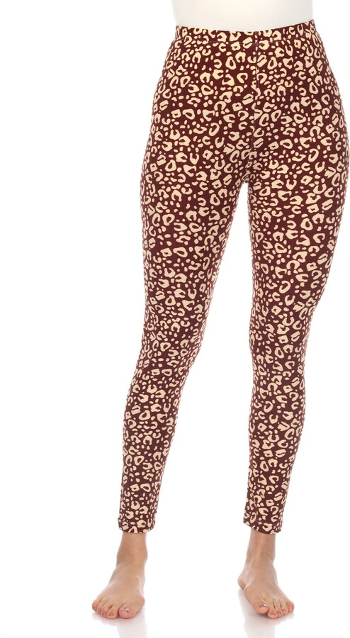 White Mark Fashion White Mark Women’s Super Soft Leopard Printed Leggings