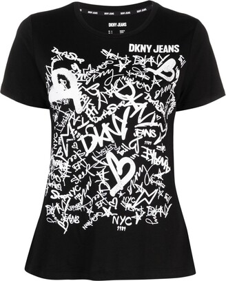 T-shirts Black DKNY | Women\'s ShopStyle