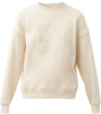 Acne Studios Fiena Embroidered Cotton-jersey Sweatshirt - Ivory