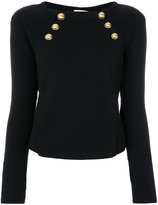 Red Valentino - bolted boat neck sweater - women - Polyamide/laine vierge - XS