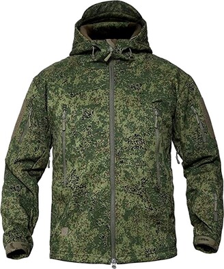 VADOOLL Men's Tactical Jacket Softshell Fleece Hooded Outdoor Coat Warm  Winter Jacket Military Softshell Tactical Jacket (ACU - ShopStyle