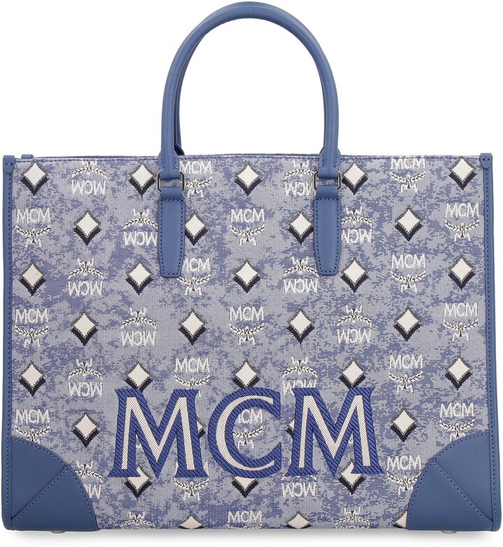 MCM Visetos Top Handle Tote Bag ShopStyle