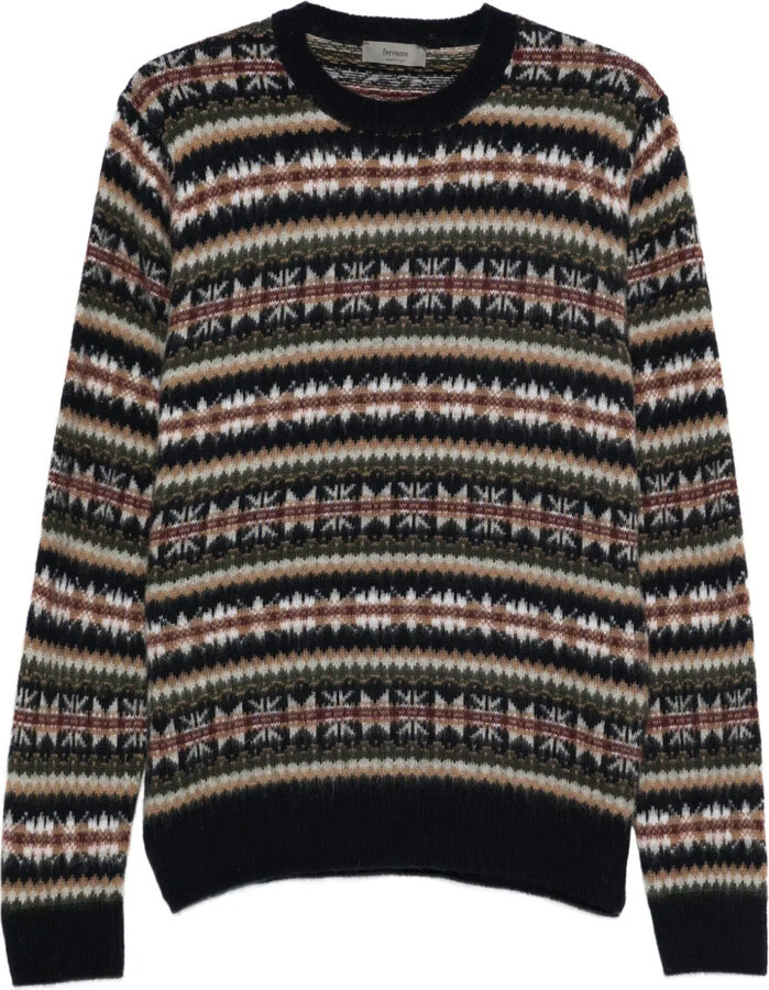 Ferrante Patterned Round-Neck Sweater