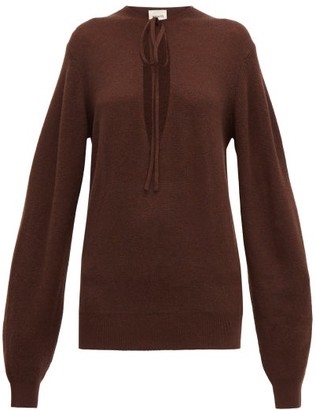 KHAITE Emma Cashmere-blend Sweater - Brown