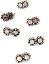 Thumbnail for your product : Forever 21 faux stone encrusted earrings set