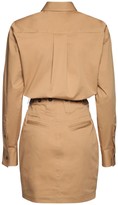 Thumbnail for your product : DSQUARED2 Cinch Stretch Cotton Twill Shirt Dress