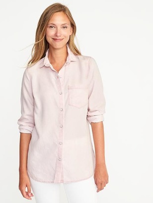 Old Navy Relaxed Tencel Shirt for Women
