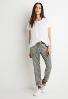 Thumbnail for your product : Forever 21 CONTEMPORARY Mid Rise- Denim Joggers