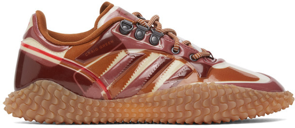 pink and brown adidas
