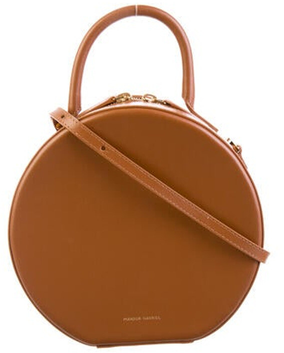 Top Round Handle Asymmetric Circle Bucket Calfskin Leather or Velvet Handbag 