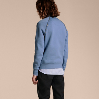 Burberry Stud Detail Cotton-blend Sweatshirt