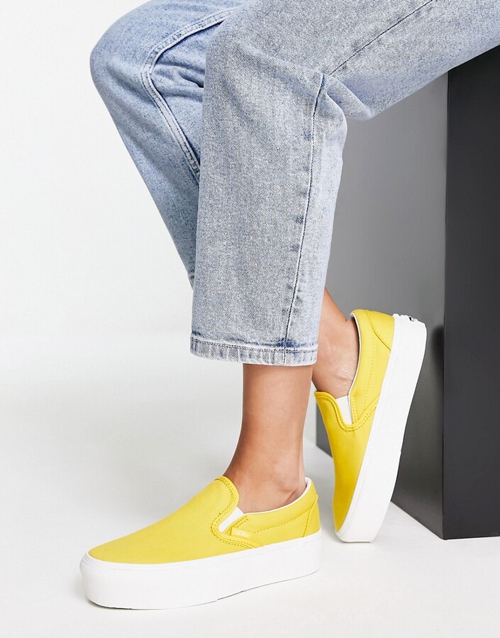 platform yellow vans
