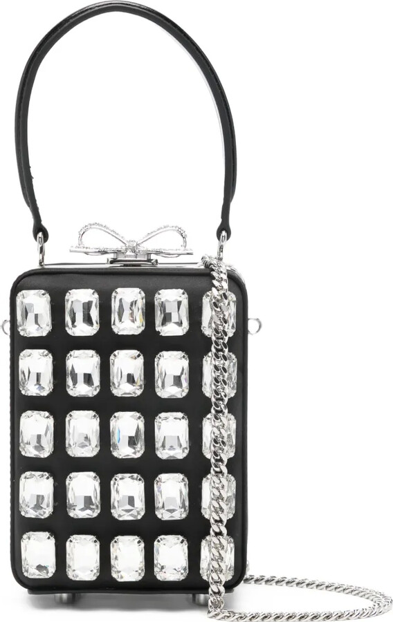 Self-Portrait Micro Crystal-Embellished Tote Bag