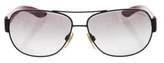 Thumbnail for your product : Ralph Lauren Black Label Aviator Tinted Sunglasses
