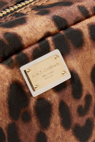 Thumbnail for your product : Dolce & Gabbana Leopard-print Shell Cosmetics Case - Brown