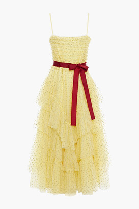 Valentino Women's Yellow Dresses ShopStyle