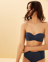 Thumbnail for your product : Marks and Spencer Ruched High Waisted Bikini Bottoms