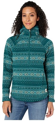 The North Face Printed Crescent Hooded Pullover (Ponderosa Green Fair Isle  Print) Women's Coat - ShopStyle Sweaters