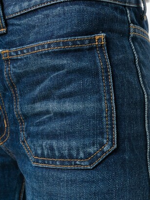 Saint Laurent Mid-Rised Bootcut Jeans